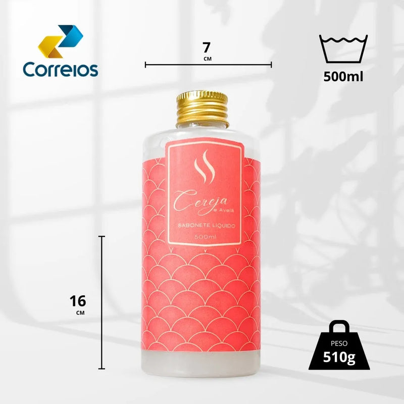 Sabonete Líquido Hidratante Refil - Cereja e Avelã 500ml - Perfume de Ester