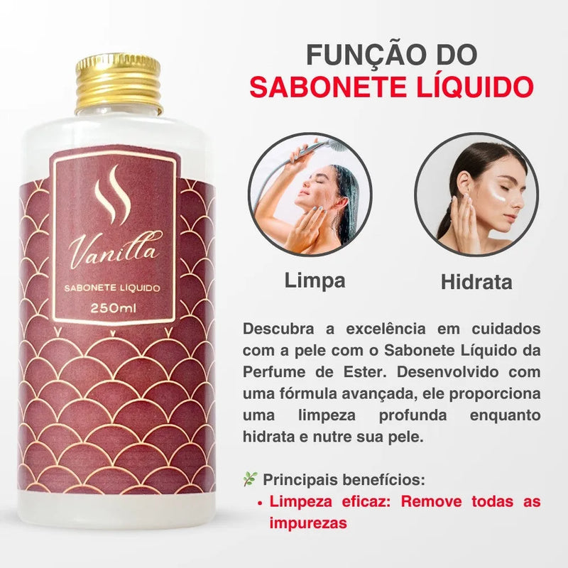 Sabonete Líquido Hidratante Refil - Vanilla 250ml - Perfume de Ester