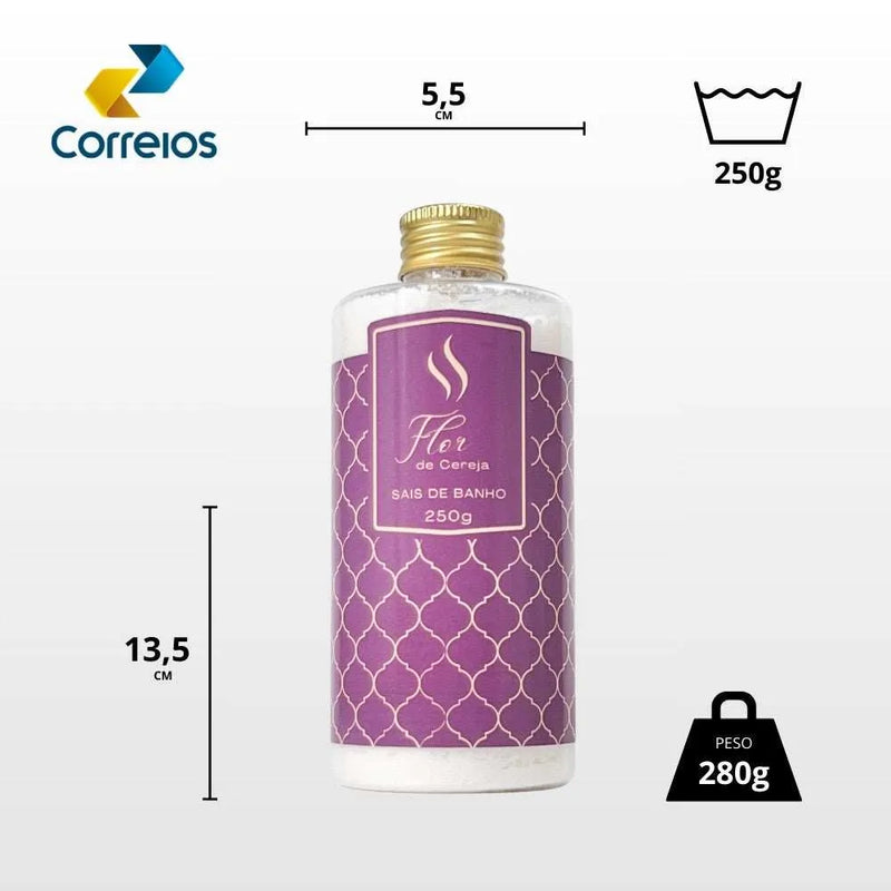 Sais de Banho Flor de Cereja 250g - Perfume de Ester