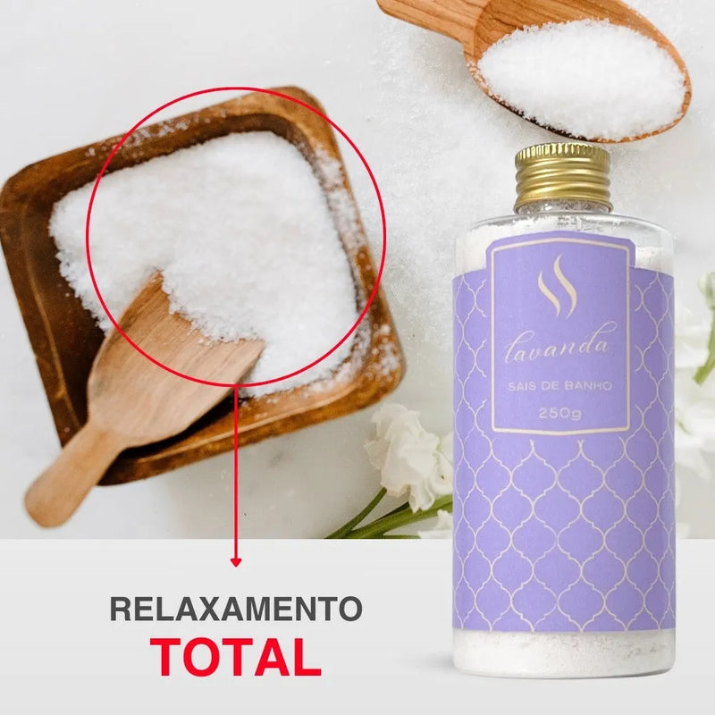 Sais de Banho Lavanda Inglesa 250g - Perfume de Ester