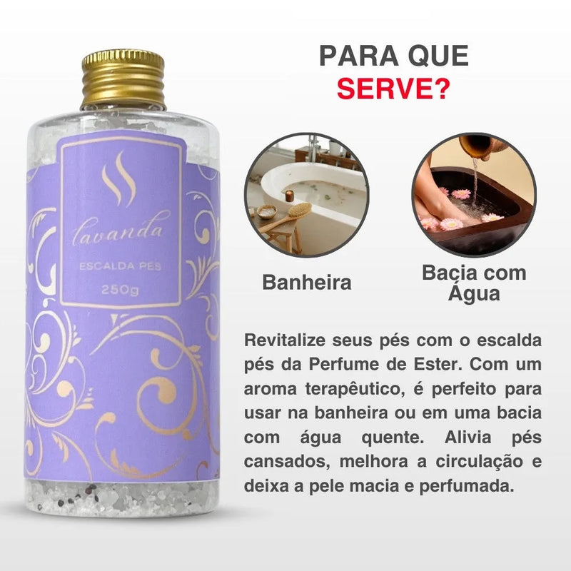 Escalda Pés Lavanda Inglesa 250g - Perfume de Ester